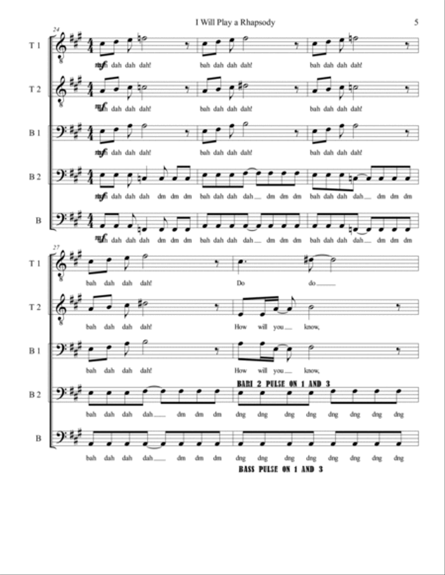 I Will Play A Rhapsody I Will Play A Rhapsody Tenor Voice scores gallery preview page 5