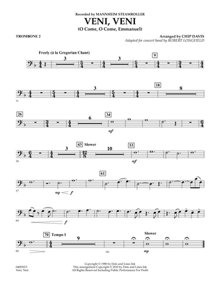 Veni, Veni (O Come, O Come Emmanuel) - Trombone 2