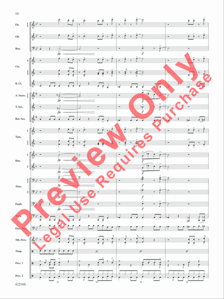 Tower of Power Greatest Hits Concert Band scores gallery preview page 11