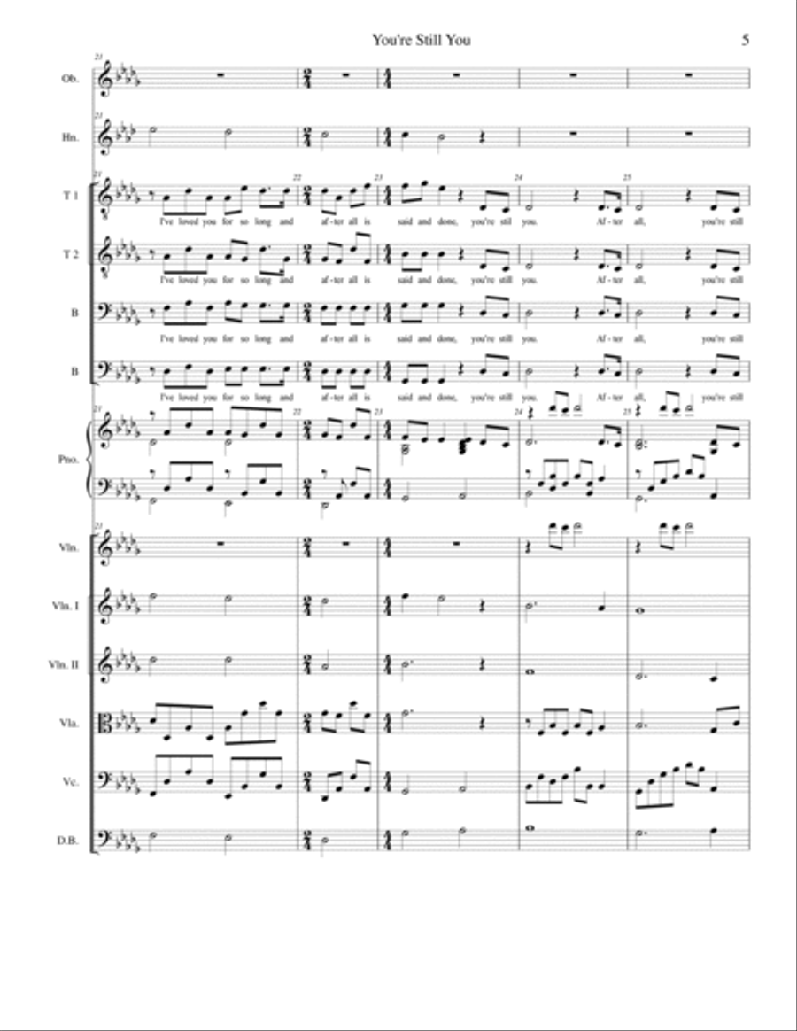 You're Still You Chamber Orchestra scores gallery preview page 5