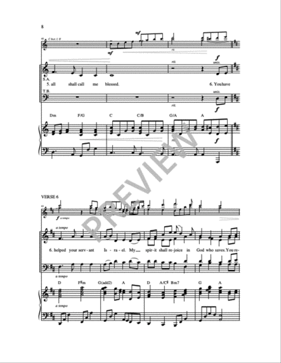 Magnificat 4-Part scores gallery preview page 14