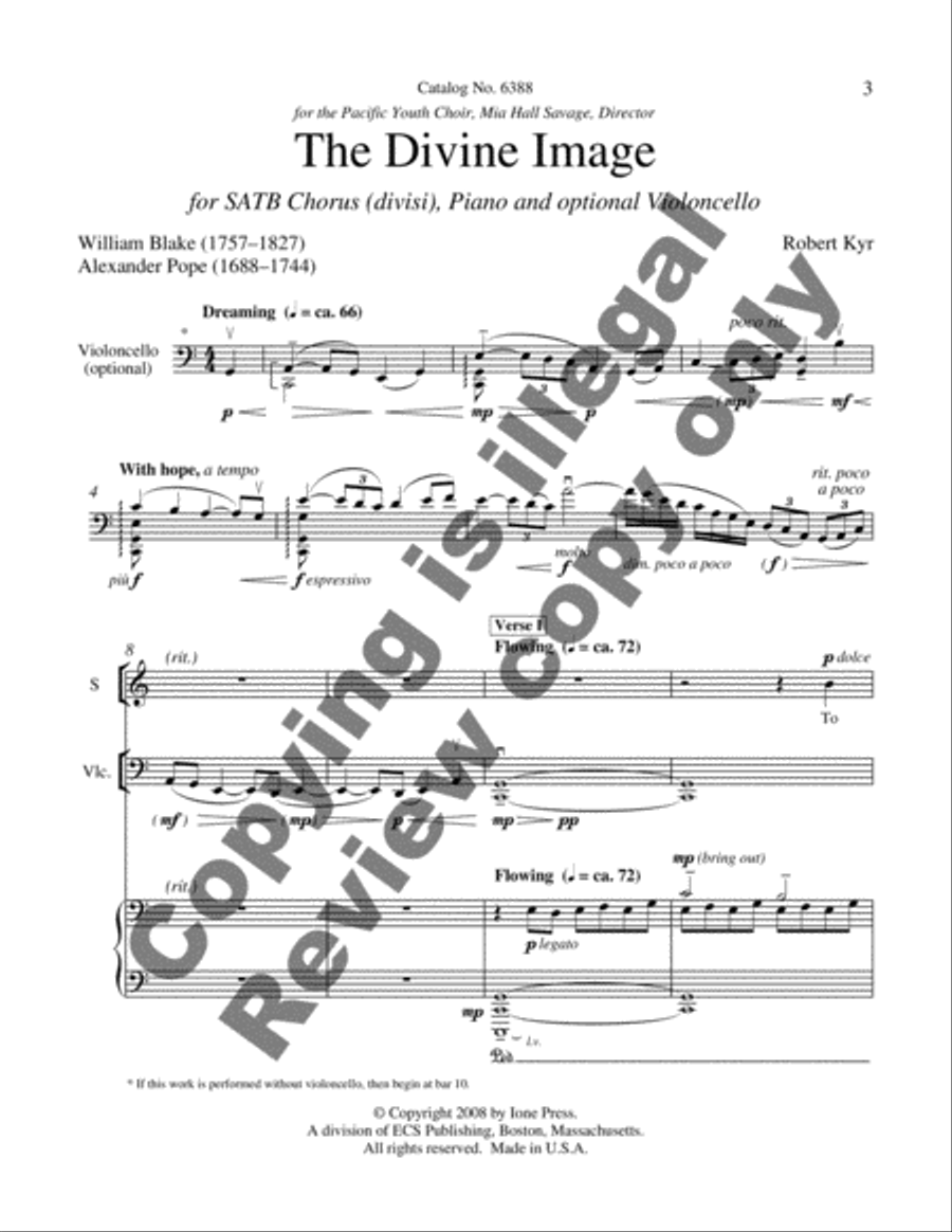 The Divine Image Divisi scores gallery preview page 3