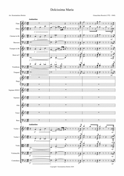 Dolcissima Maria for Soprano, Symphonic Orchestra and SATB Choir image number null