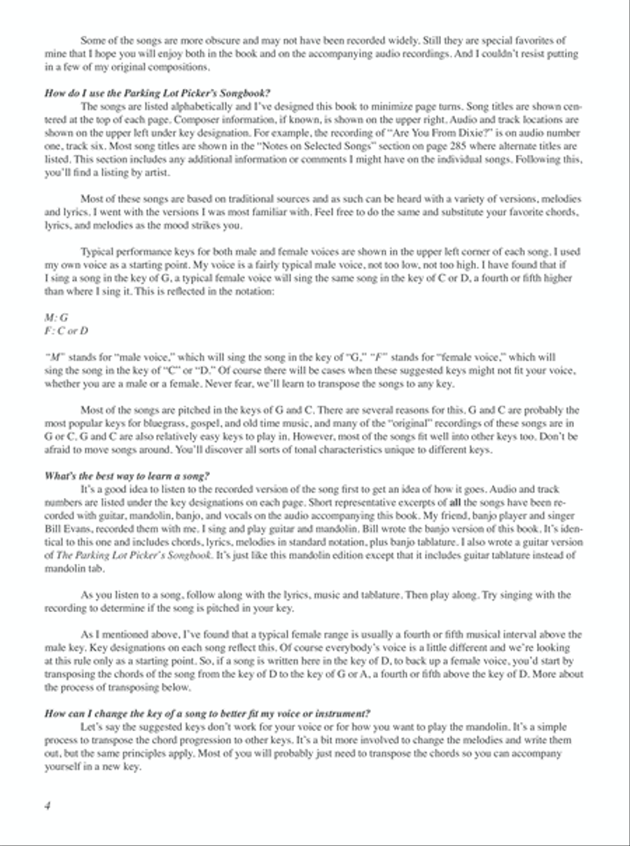 Parking Lot Picker's Songbook - Mandolin Mandolin scores gallery preview page 10