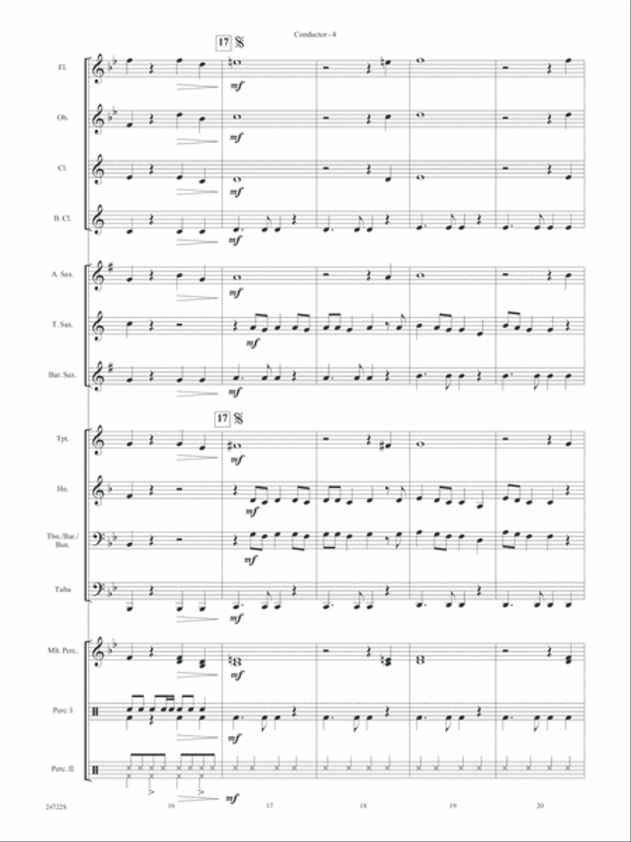 Bang the Drum All Day (I Don't Want to Work): Score Concert Band scores gallery preview page 6