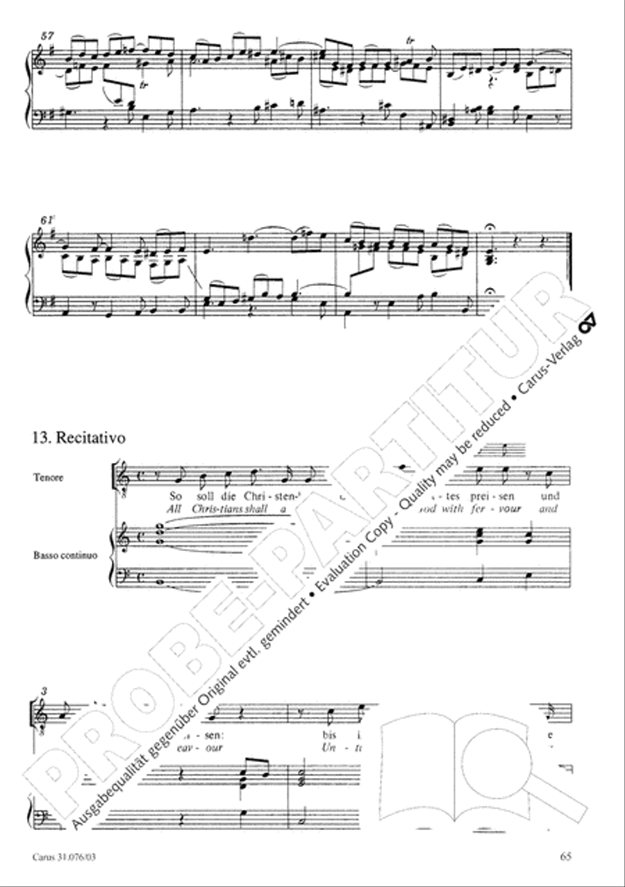 The heavens are telling the Father's glory (Die Himmel erzahlen die Ehre Gottes) 4-Part scores gallery preview page 66