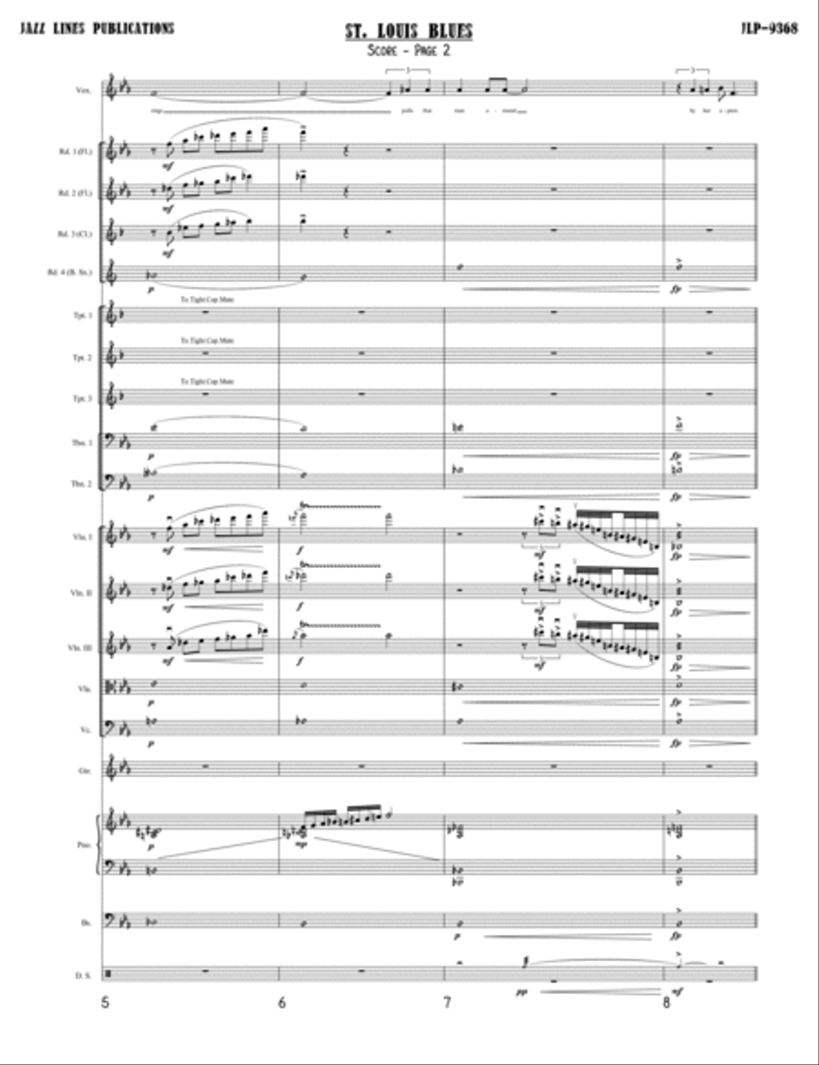 St. Louis Blues Orchestra scores gallery preview page 3