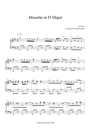Musette in D Major - Piano Intermediate Chords