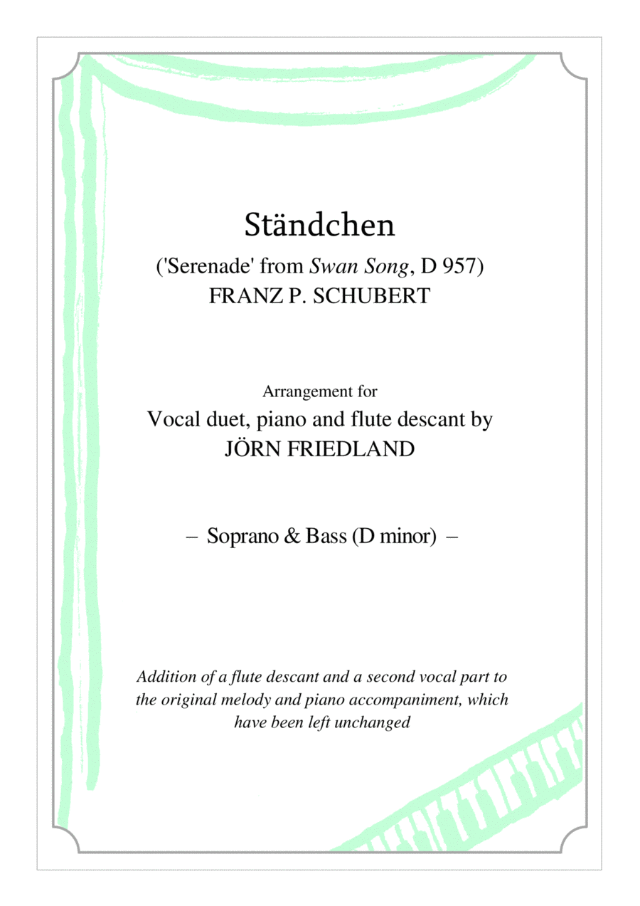 Serenade Piano scores gallery preview page 1