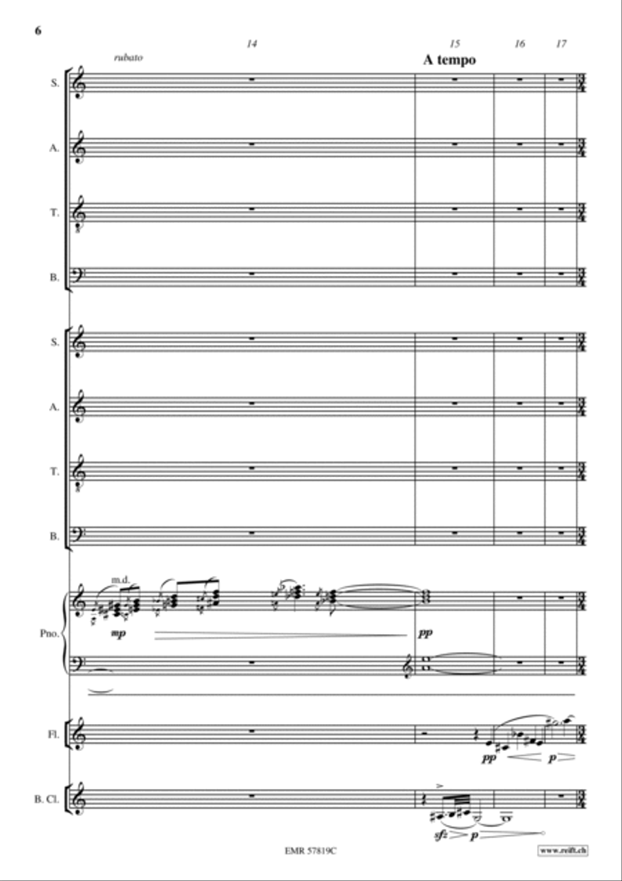 Je sais maintenant que je ne possede rien Mixed Choir scores gallery preview page 7