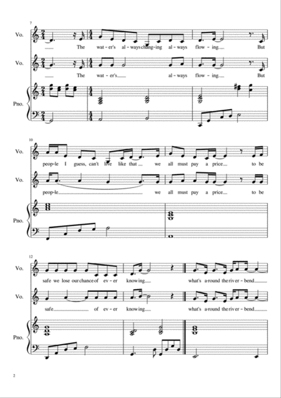 Just Around The Riverbend Vocal Duet scores gallery preview page 2