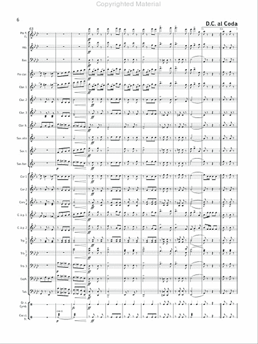 Presto Presto Concert Band scores gallery preview page 8