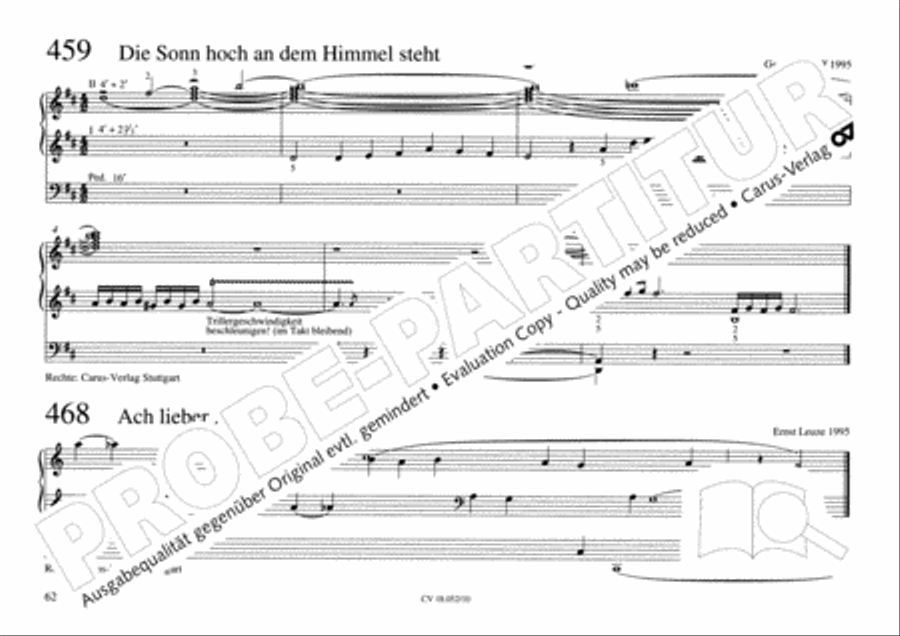 Esslinger Orgelbuch, Bd I-III Organ Solo scores gallery preview page 79
