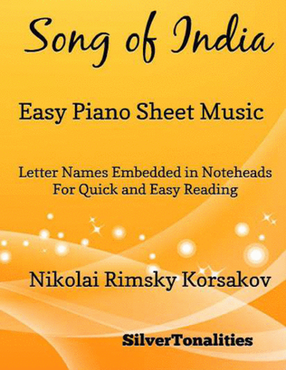 Book cover for Song of India Easy Piano Sheet Music