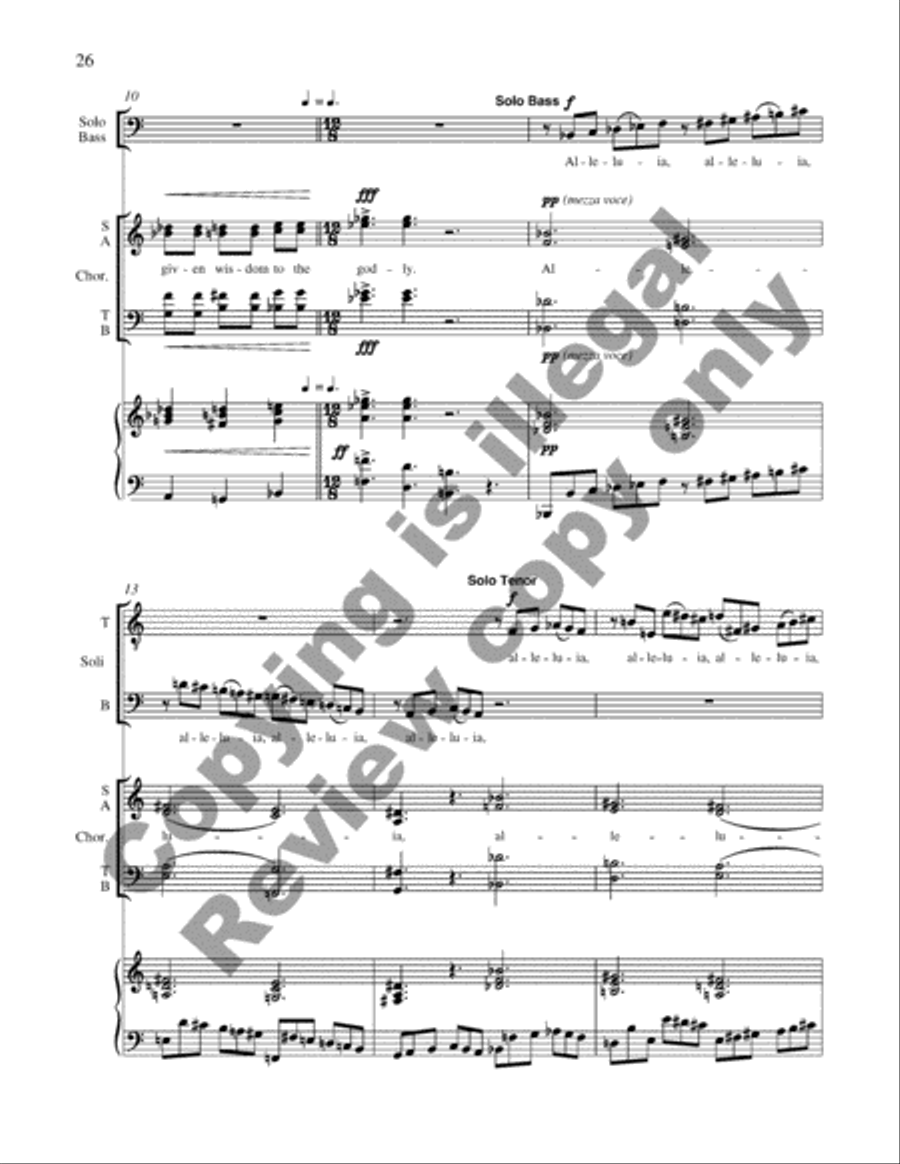 A Spectacle of Glory 4-Part scores gallery preview page 16