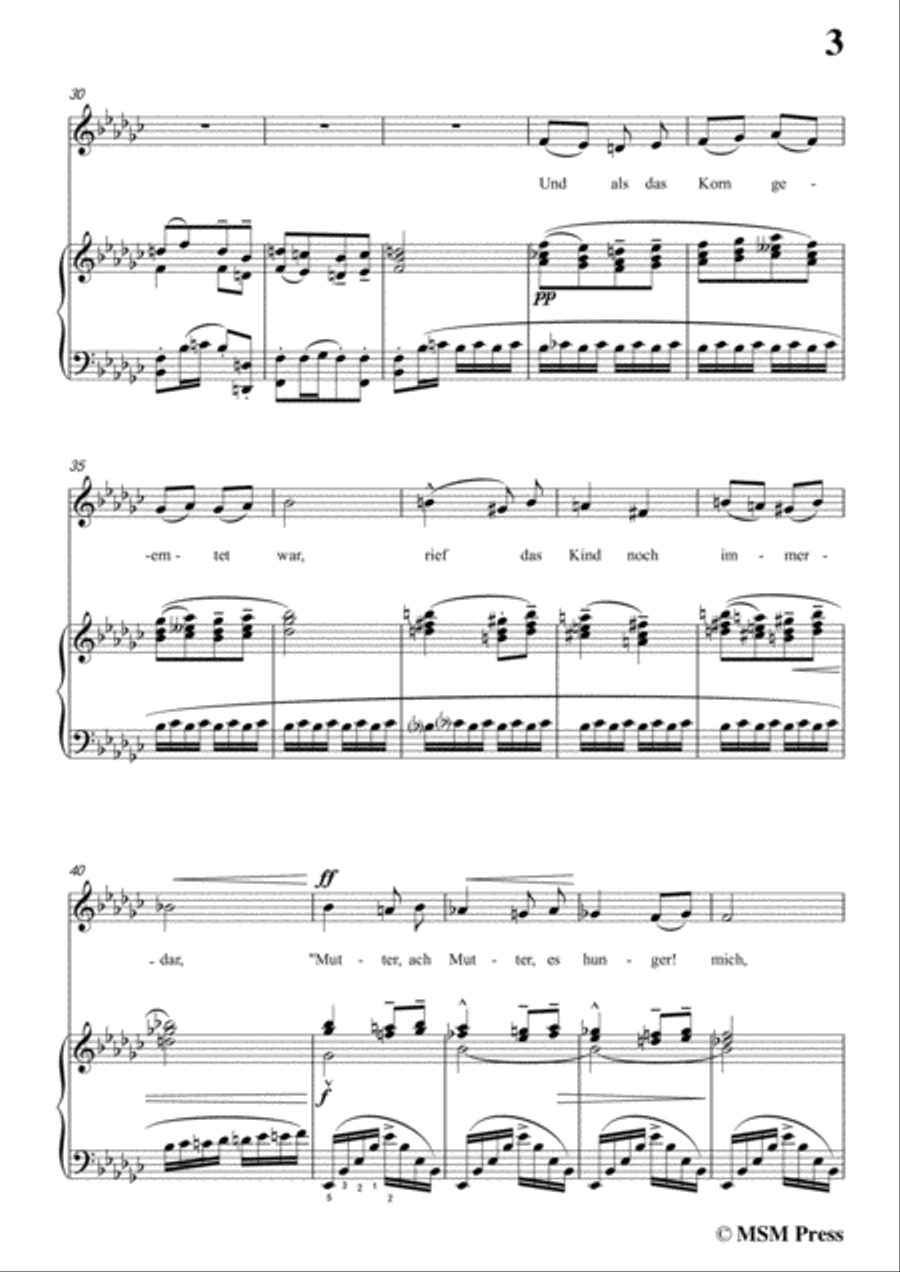 Mahler-Das irdische Leben in G flat Major,for Voice and Piano Mahler-Das irdische Leben in G flat Major,for Voice and Piano Voice Solo scores gallery preview page 5