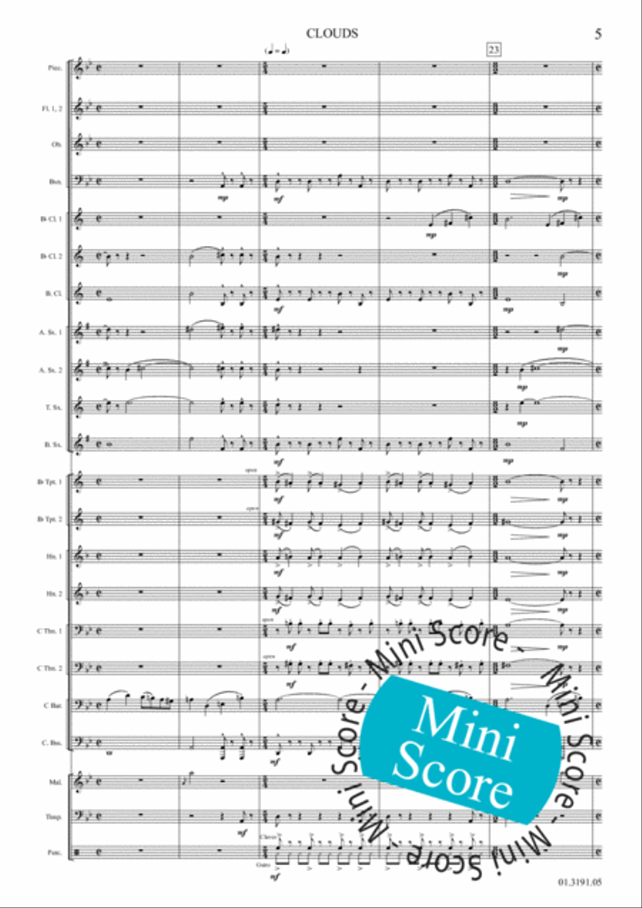 Clouds Clouds Concert Band scores gallery preview page 11