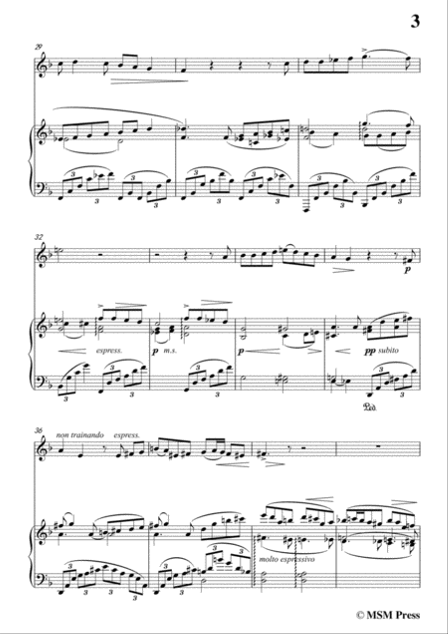 Mahler-Ich bin der Welt abhanden gekommen, for Violin and Piano Violin Solo scores gallery preview page 5