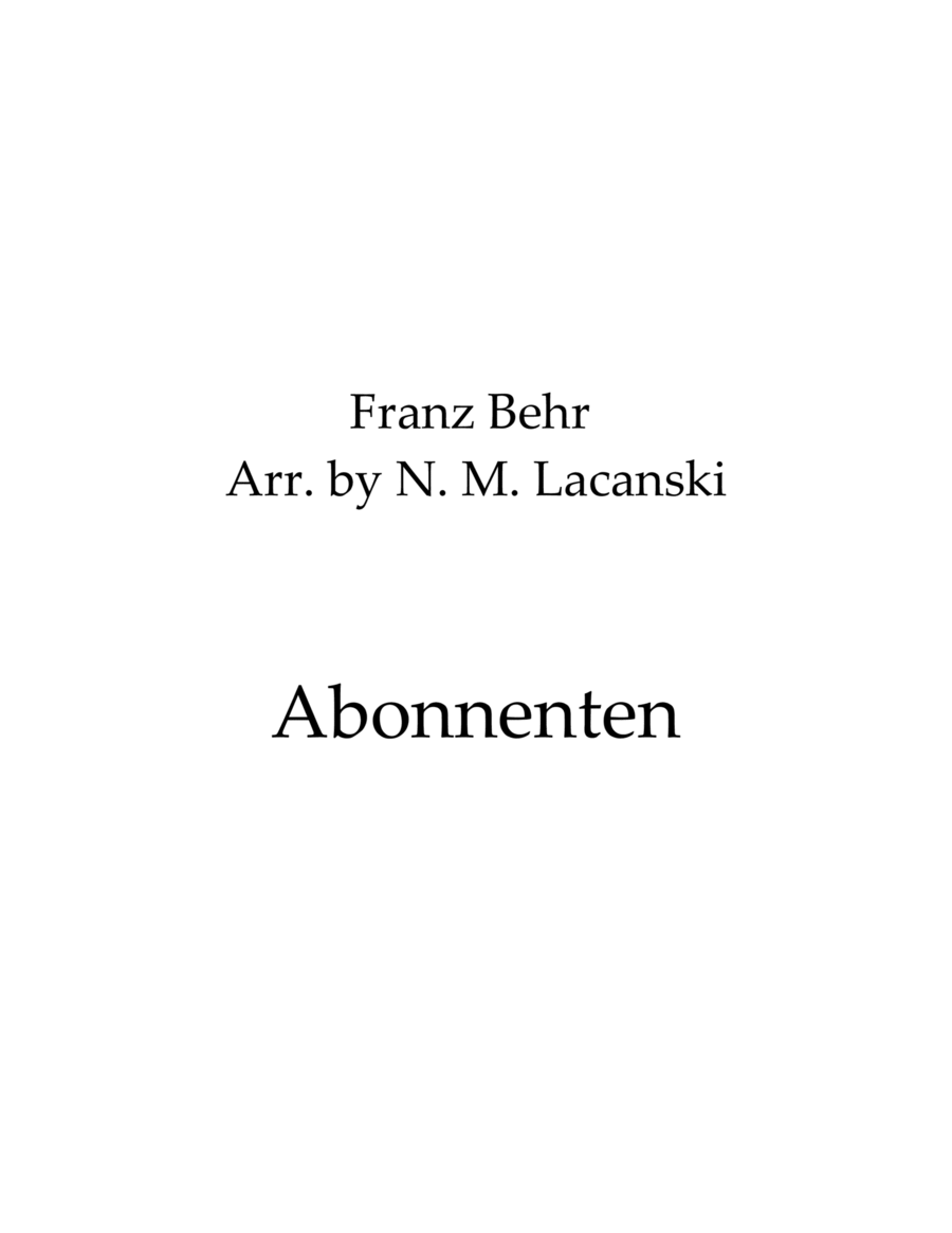 Abonnenten Viola scores gallery preview page 1