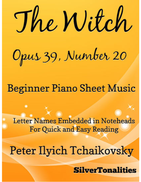 The Witch Opus 39 Number 20 Beginner Piano Sheet Music