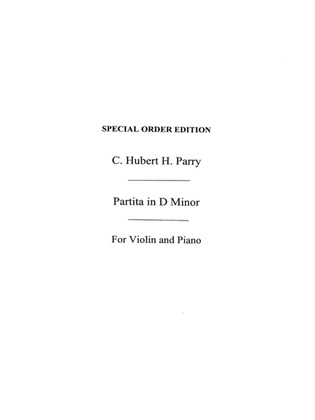 Book cover for Partita In D Minor For Violin And Piano