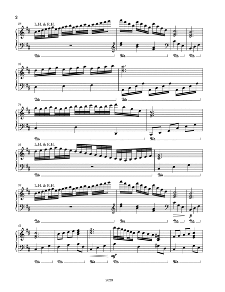 Piano Solo No. 32623 Piano Solo scores gallery preview page 2