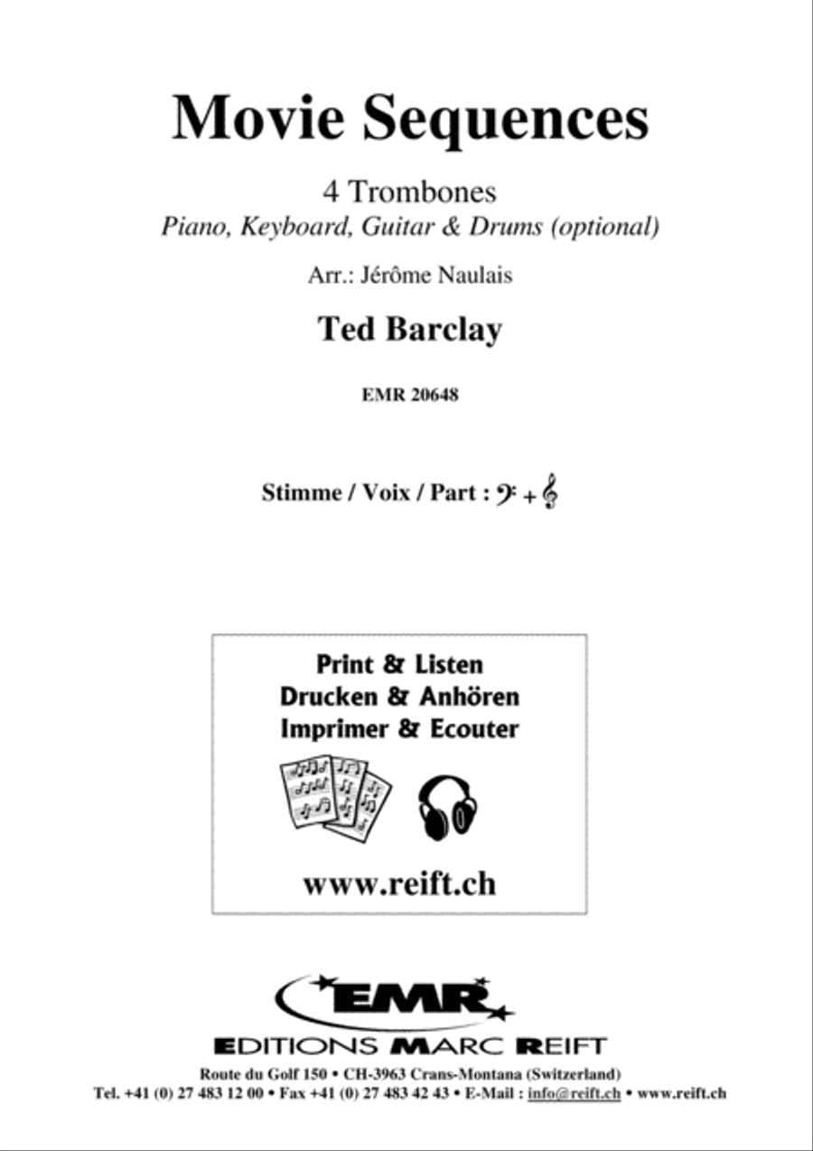 Movie Sequences Trombone Quartet scores gallery preview page 2