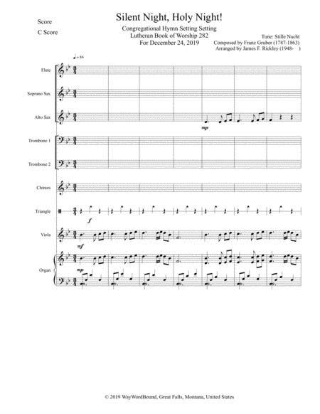 Silent Night, Holy Night! Congregational Hymn Setting image number null