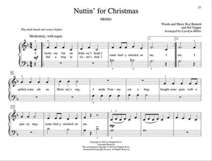 First Christmas Duets Easy Piano scores gallery preview page 6