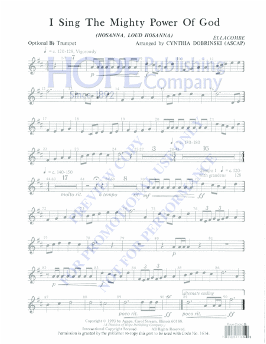 I Sing the Mighty Power of God 5-Octaves scores gallery preview page 8