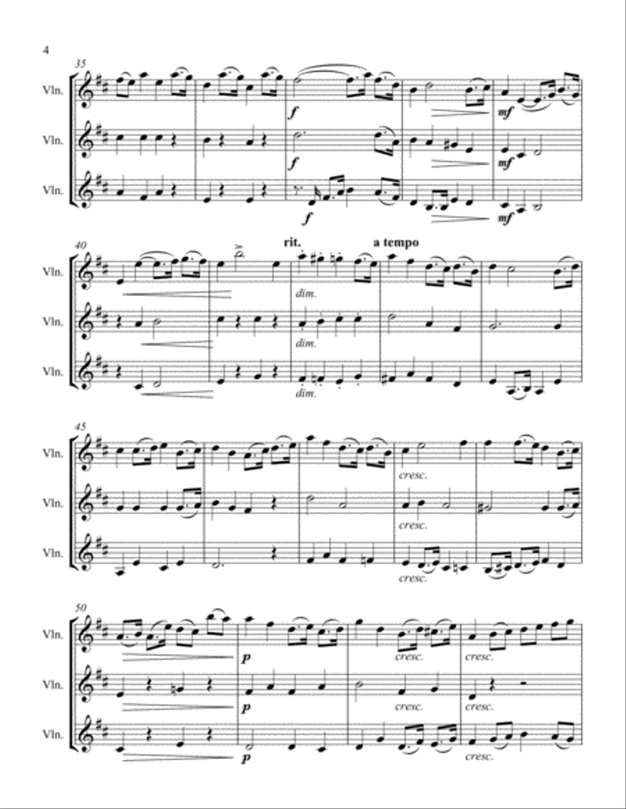 March String Trio scores gallery preview page 4