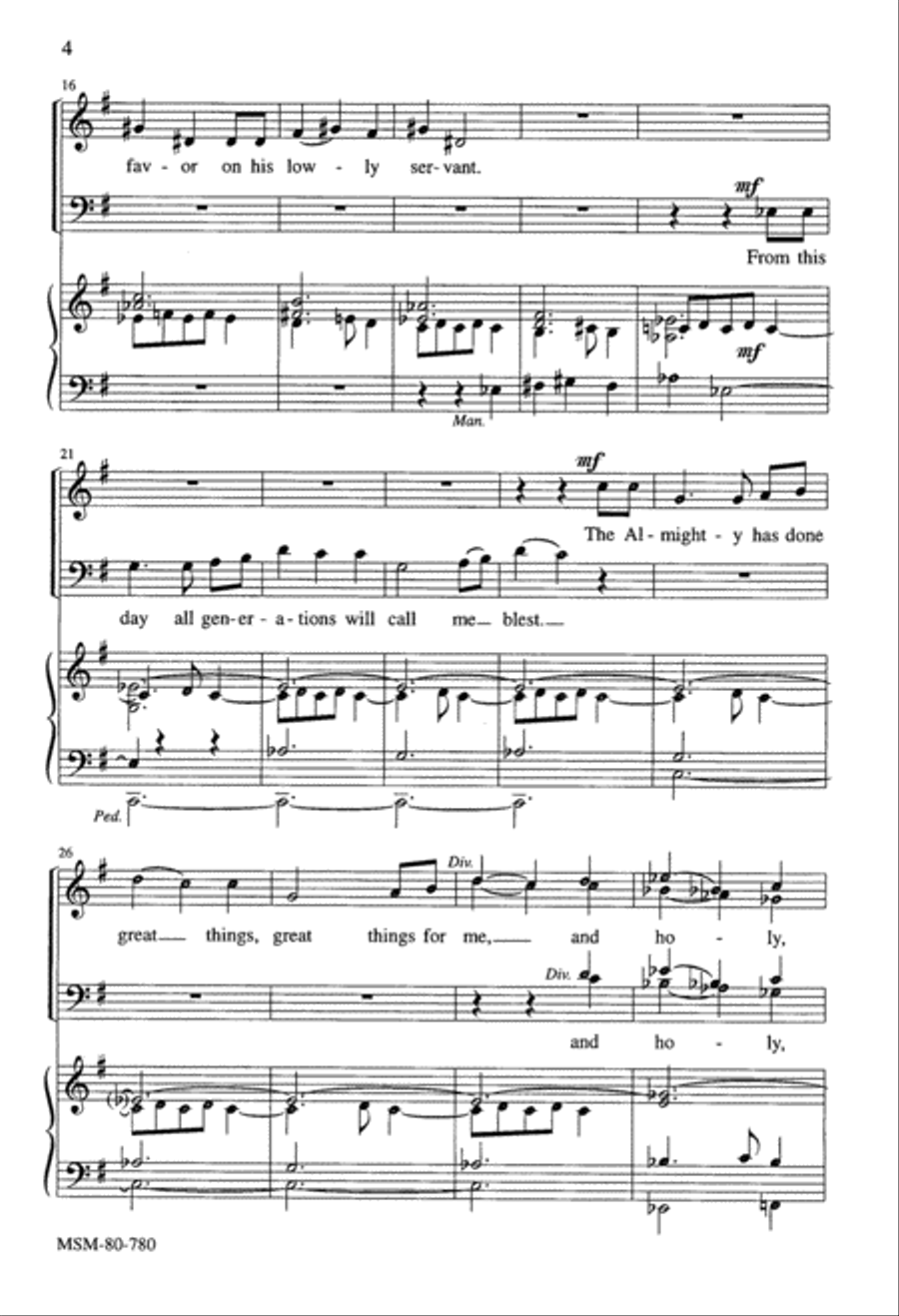 Magnificat 4-Part scores gallery preview page 3