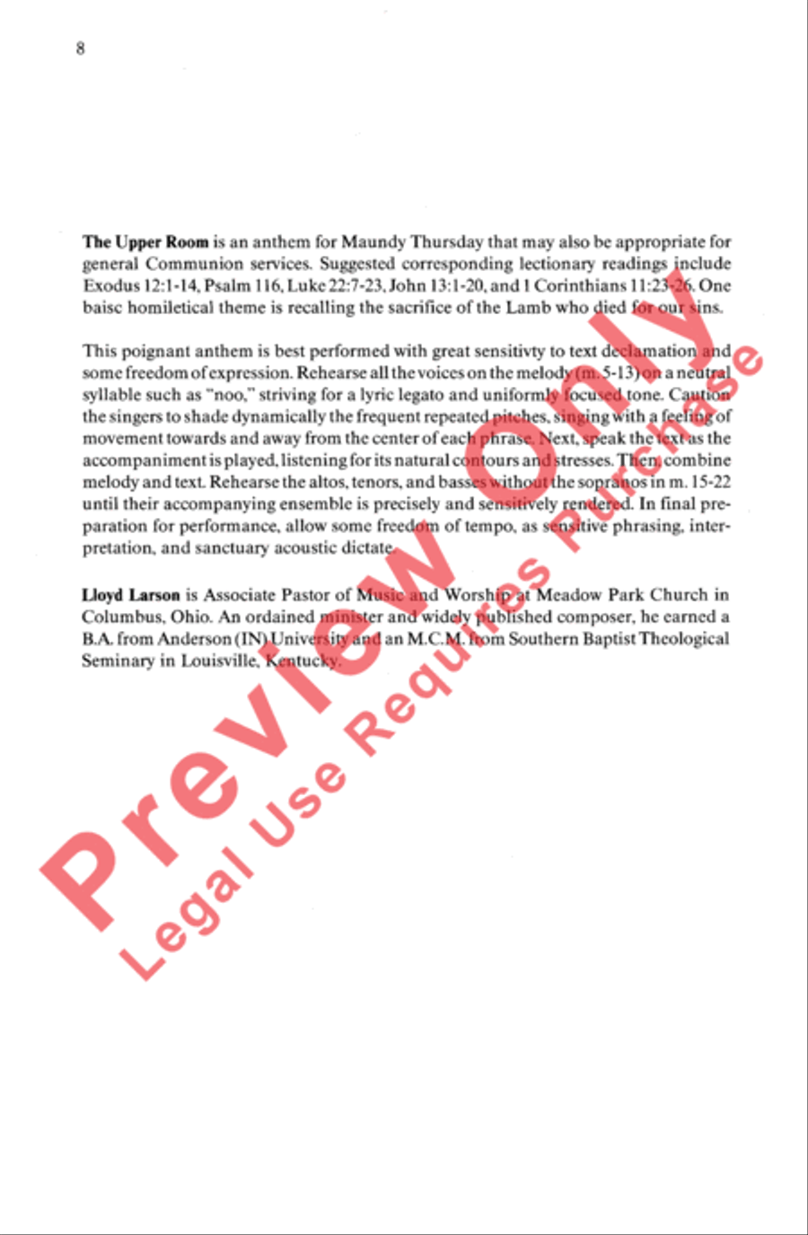 The Upper Room The Upper Room 4-Part scores gallery preview page 8