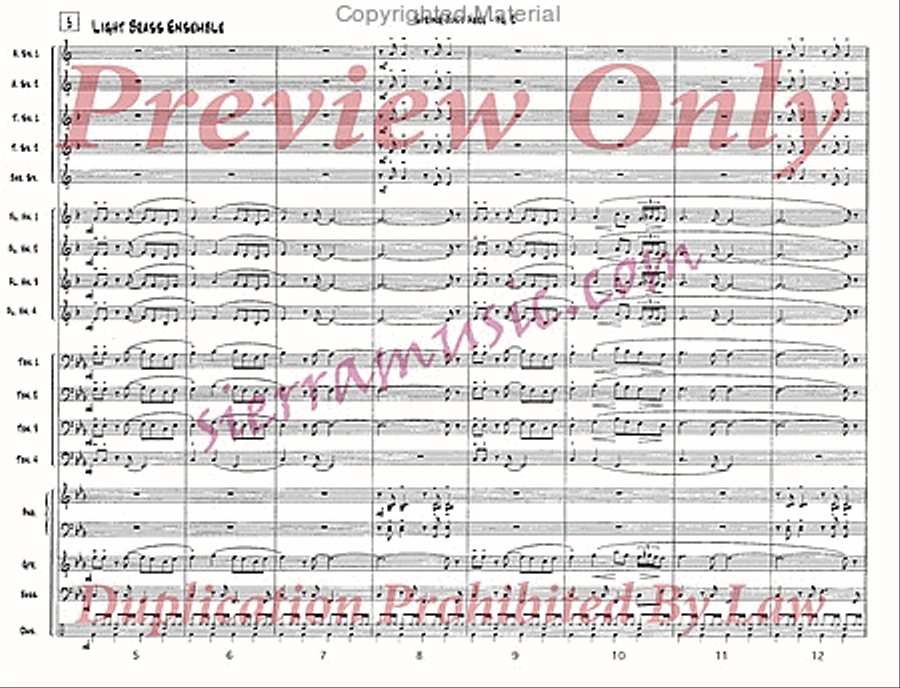 I Can't Stop Loving You Jazz Ensemble scores gallery preview page 3