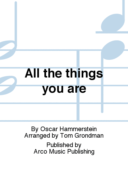 All the things you are