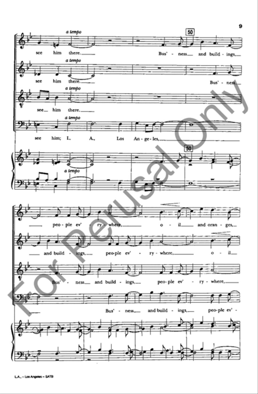 L.A., Los Angeles 4-Part scores gallery preview page 9