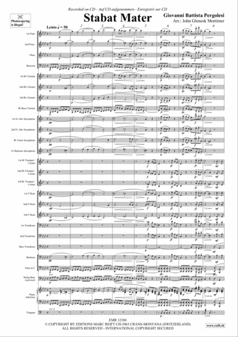 Stabat Mater Concert Band scores gallery preview page 3