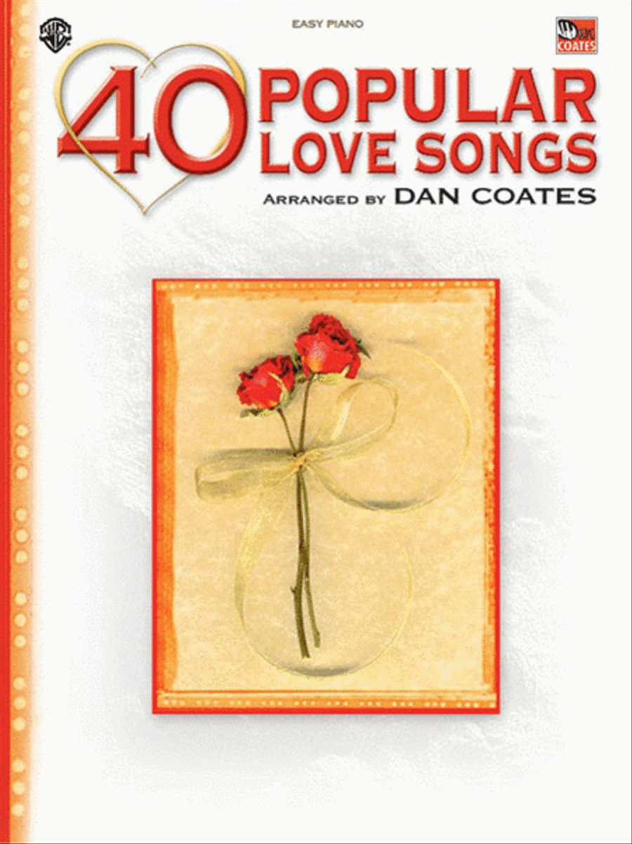 40 Popular Love Songs Easy Piano scores gallery preview page 1