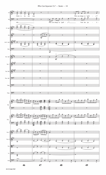 Who Can Separate Us? - Orchestral Score and Parts image number null