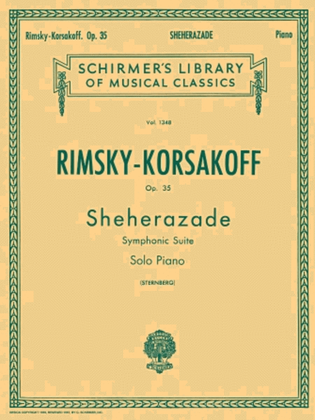 Book cover for Sheherazade, Op. 35 (Piano Reduction)