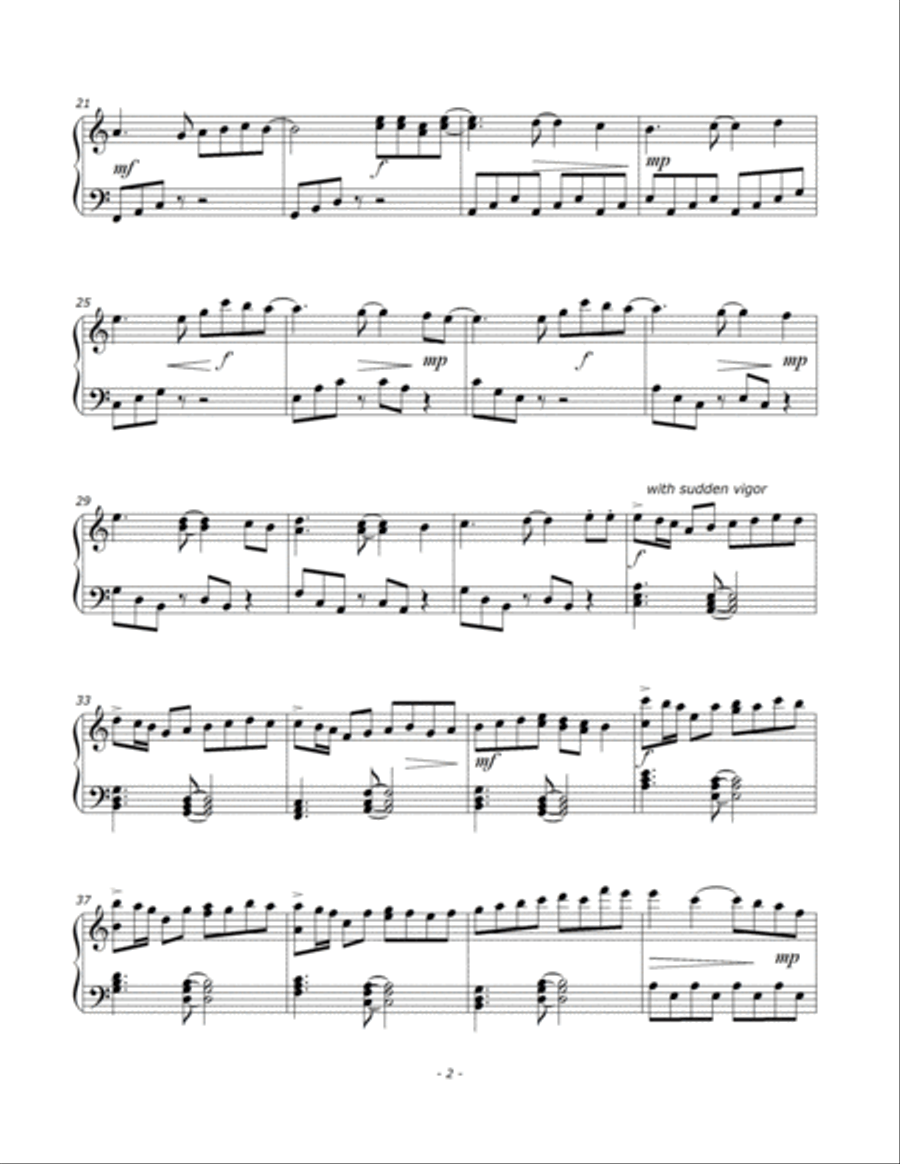 Tale of a Hopeful City Piano Solo scores gallery preview page 2