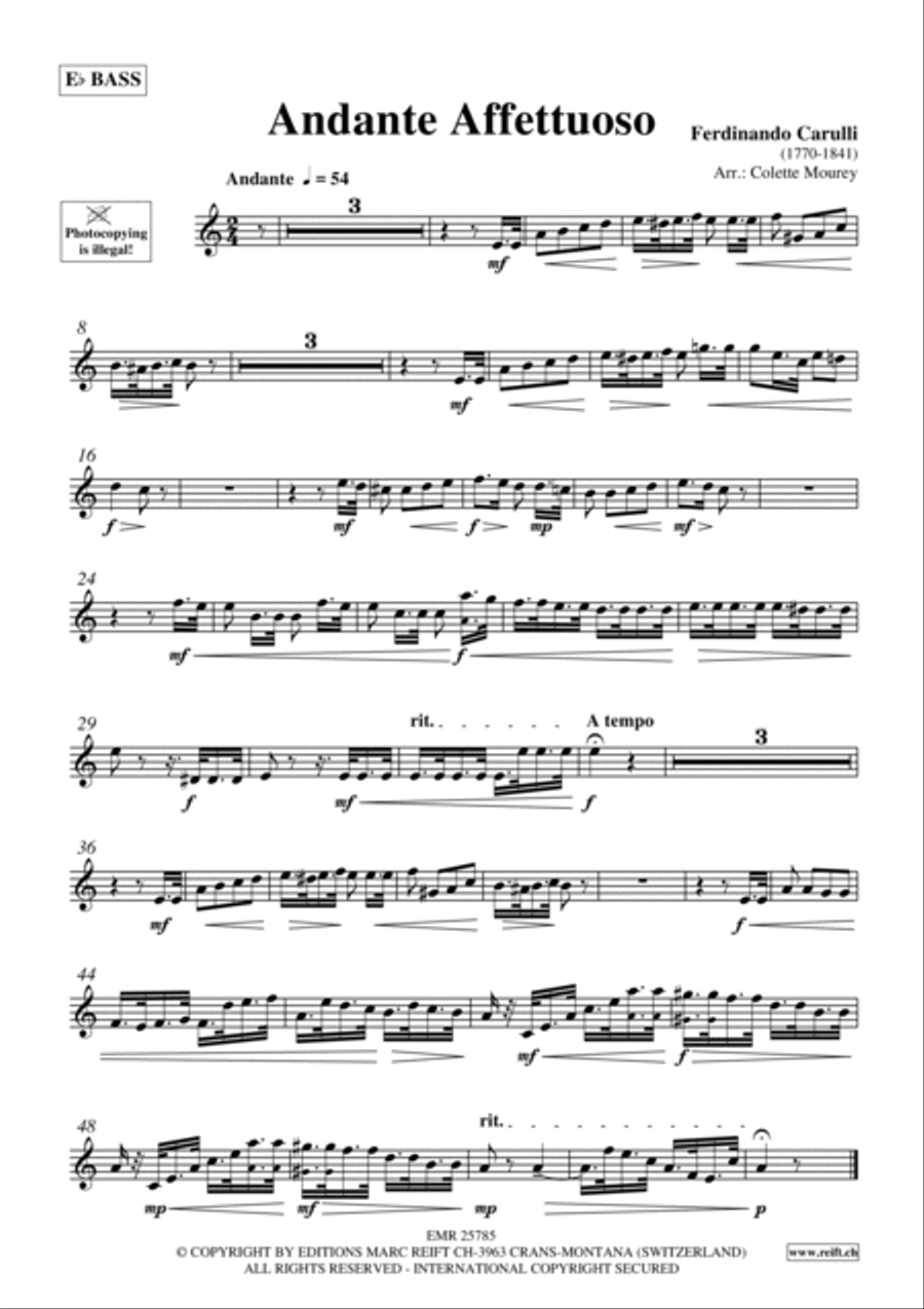 Andante Affettuoso Andante Affettuoso Classical Guitar scores gallery preview page 2