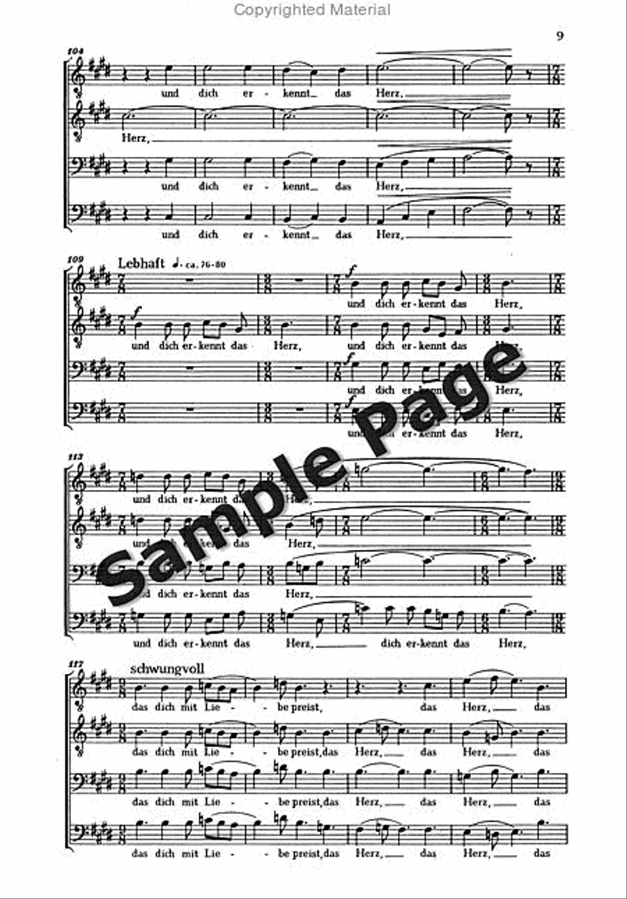 Weber B Auf Erden Gehest Du TTBB scores gallery preview page 8
