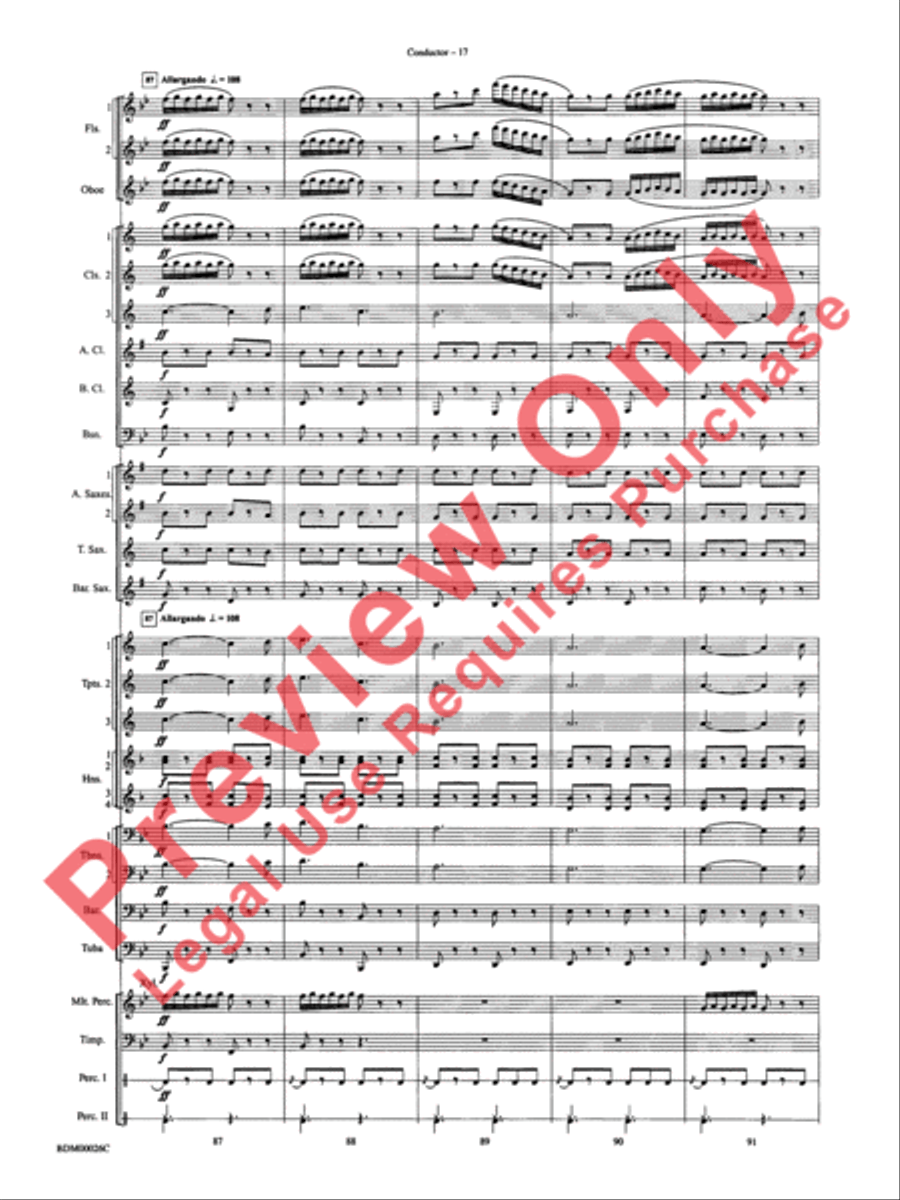 Wings and Shield Wings and Shield Concert Band scores gallery preview page 20