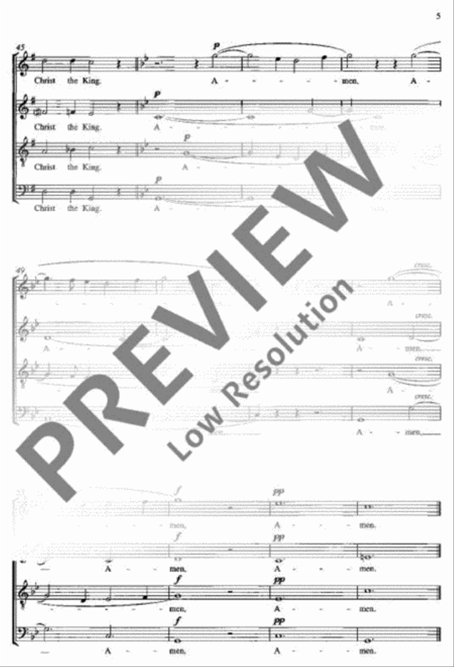Three Carols 4-Part scores gallery preview page 8