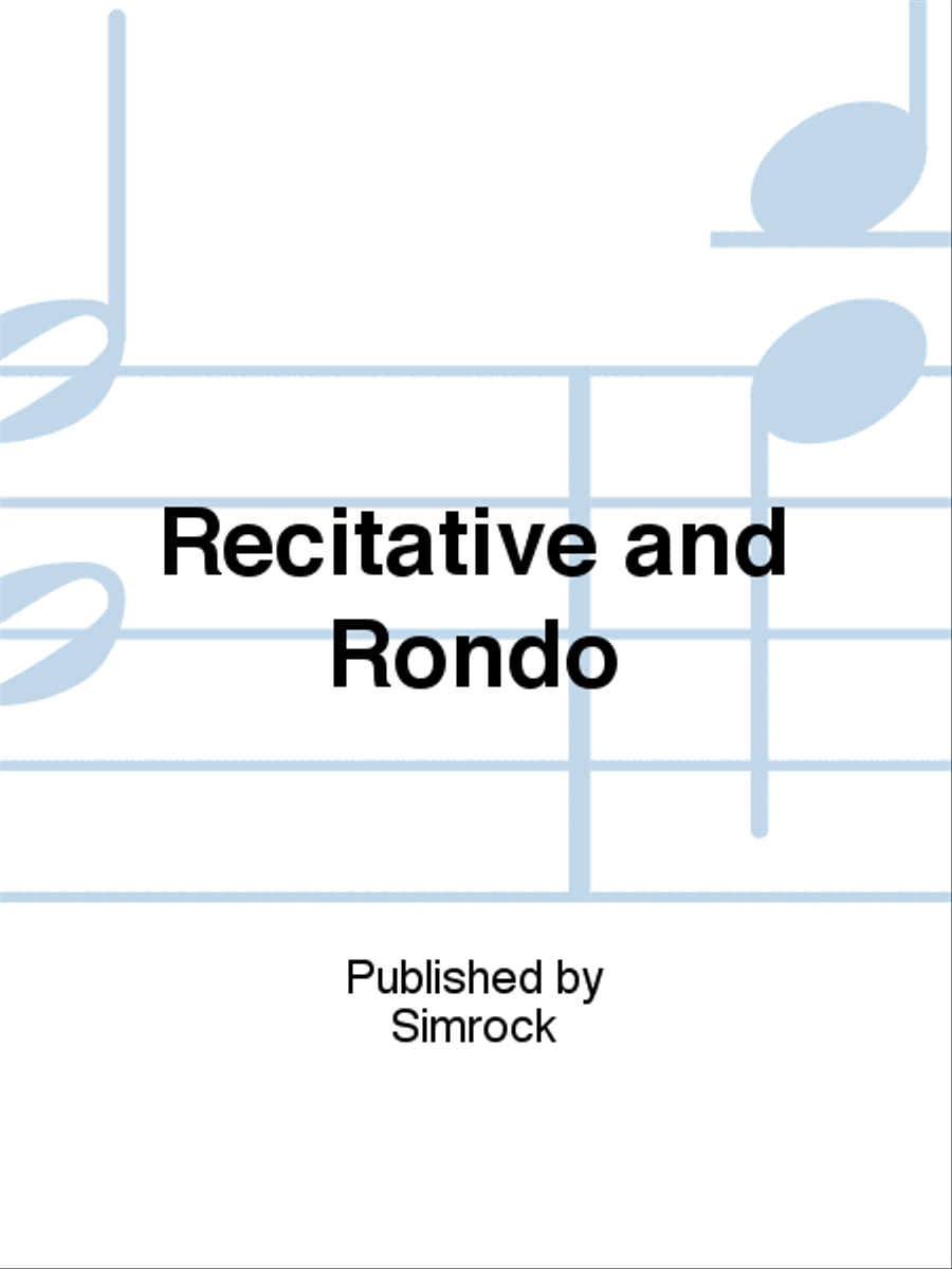 Recitative and Rondo Flute Solo scores gallery preview page 1