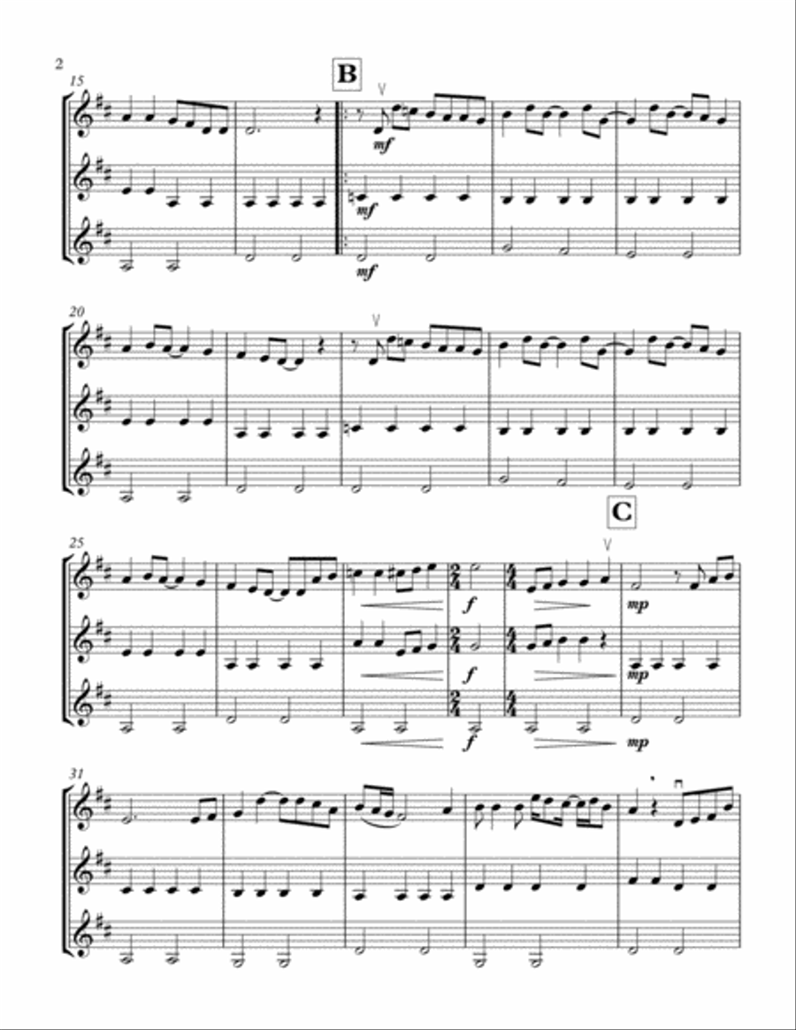 Hey Jude String Trio scores gallery preview page 3