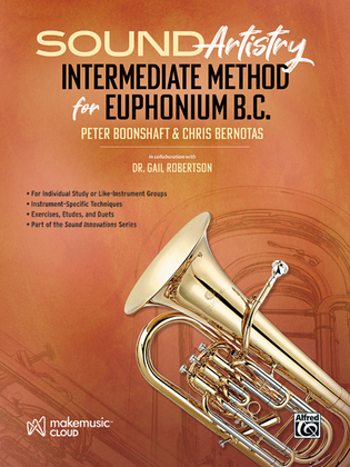 Book cover for Sound Artistry Intermediate Method for Euphonium B.C.