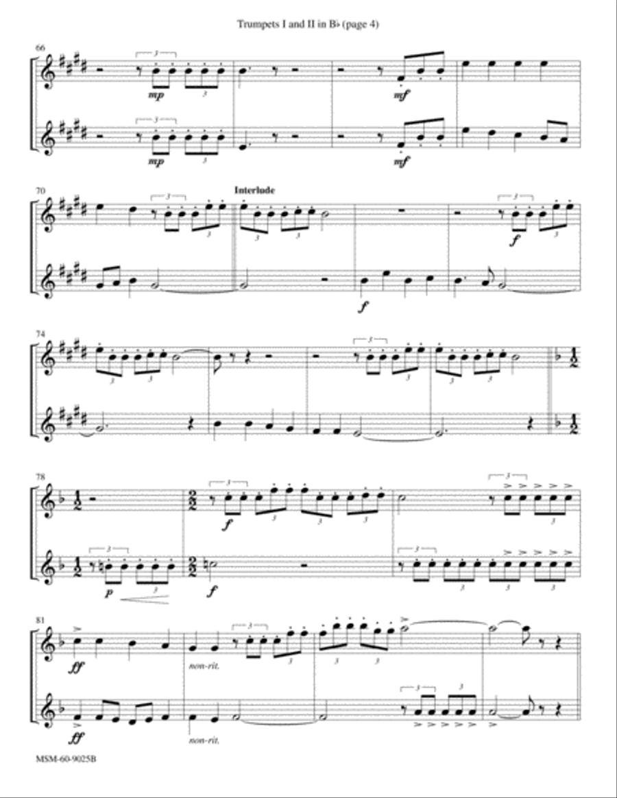 At the Lamb's High Feast We Sing Songs of Thankfulness and Praise Choir scores gallery preview page 4