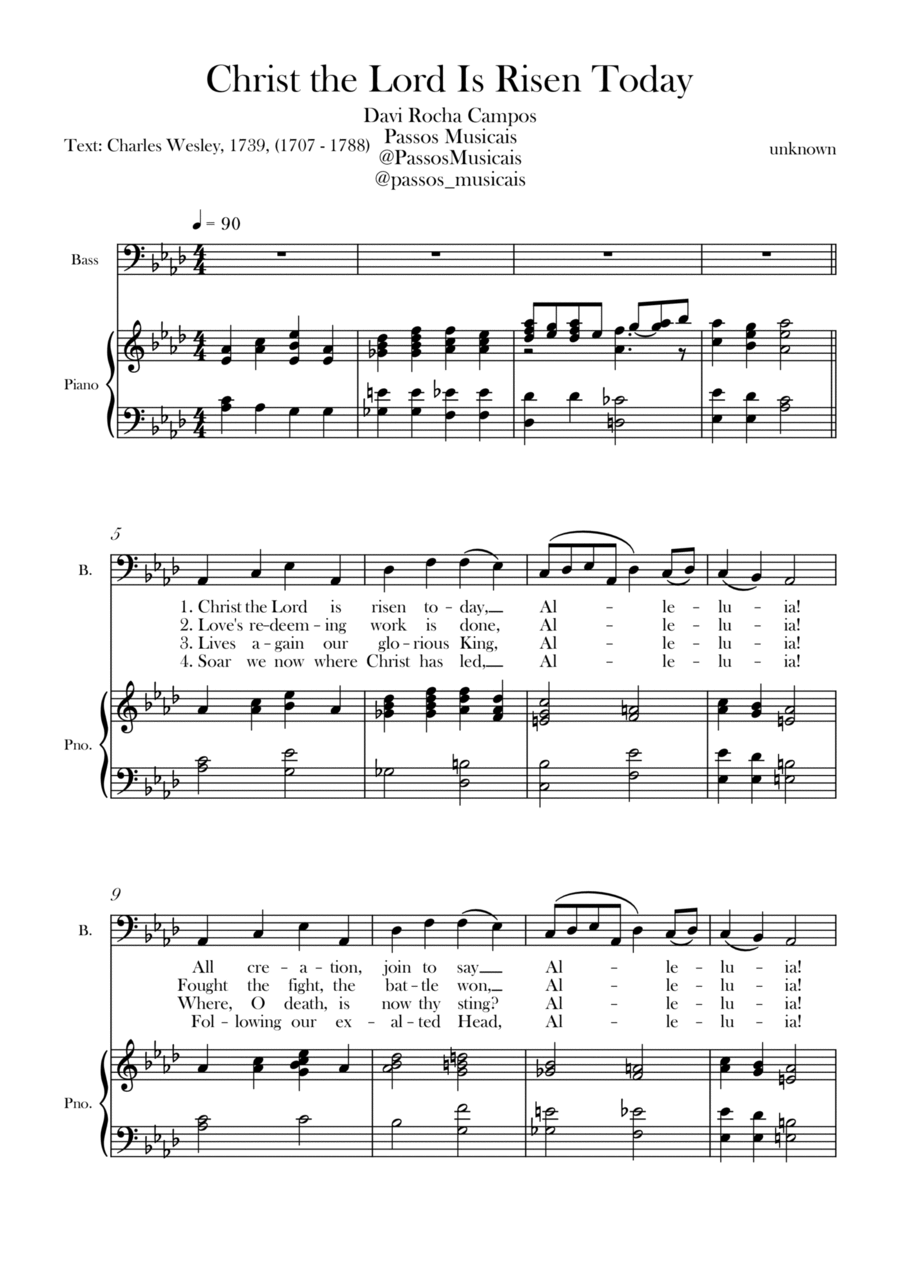 Christ the Lord is Rises today Chamber Music scores gallery preview page 1